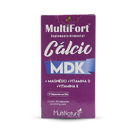 Multifort Cálcio MDK - 60 Cápsulas - Multinature