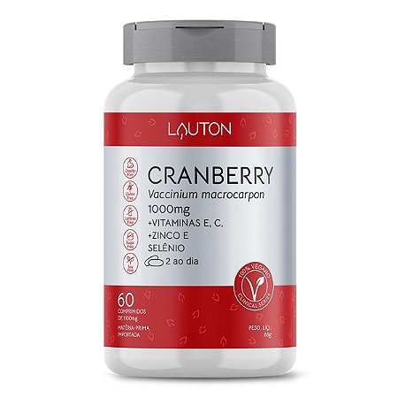 Cranberry - 60 Comprimidos - Lauton