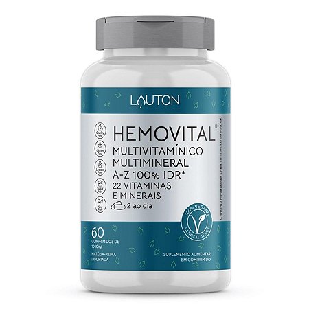 Hemovital Multivitaminico - 60 Comprimidos - Lauton
