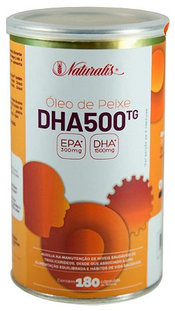 Óleo de Peixe DHA 500 TG - 180 Cápsulas - Naturalis