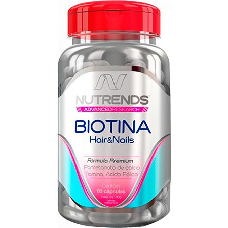 Biotina Hair and Nails - 60 Cápsulas - Nutrends