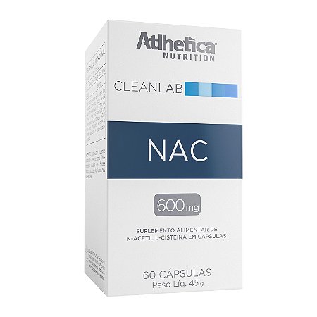 Cleanlab NAC N-Acetilcisteína - 60 Cápsulas - Atlhetica