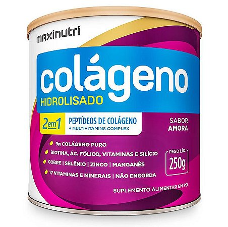 Colágeno Hidrolisado - Amora - 250g - Maxinutri