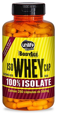 ISO WHEY CAP - 250 cápsulas - Unilife Vitamins - Vittalive: Longevidade com  saúde e bem-estar.