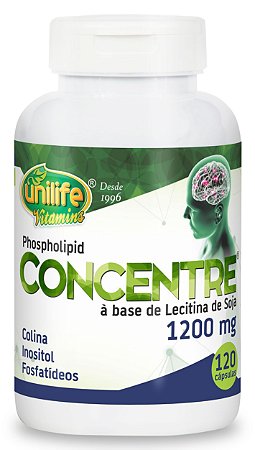 Concentre - 120 cápsulas - Unilife Vitamins