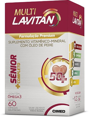 Multi Senior 50+ - 60 comprimidos - Lavitan Vitaminas