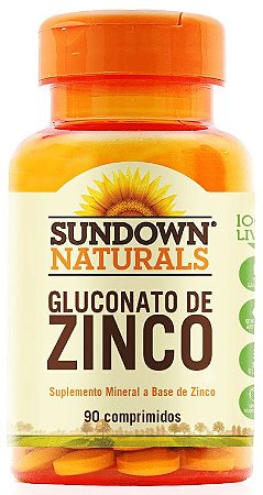 Gluconato de Zinco - 90 comprimidos - Sundown Naturals