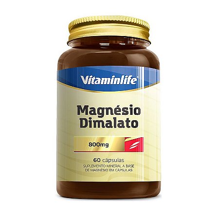 Magnésio Dimalato - 60 cápsulas - Vitaminlife