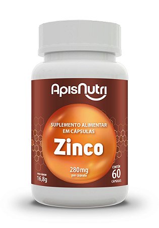 Zinco - 60 cápsulas - Apisnutri