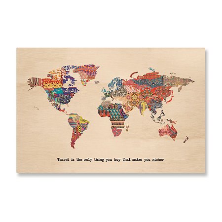 Print - Fabric World Map