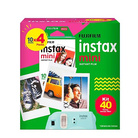 Filme Instax Mini com 40 Fotos - Fujifilm