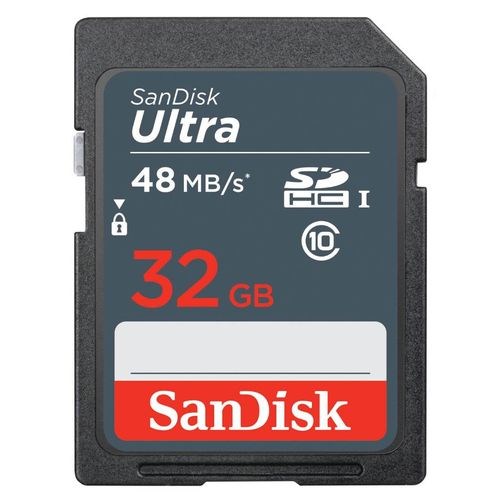 Cartão de Memória para cameras digitais SD 32GB Sandisk Ultra 48mb/s