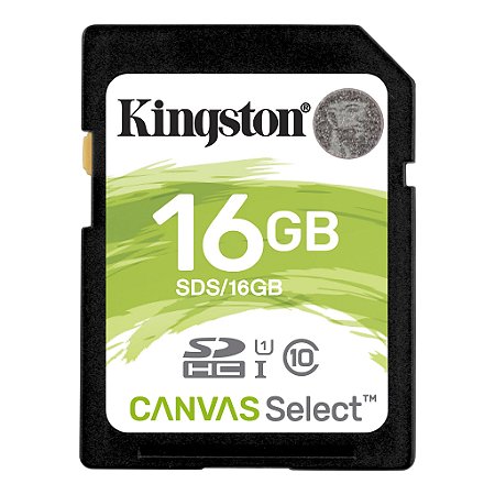Cartão de Memória SD 16G Canvas Select para Câmeras Automáticas