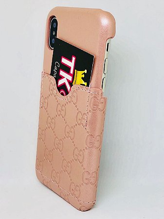Capa Gucci com Porta Cartão para Iphone - TK cases