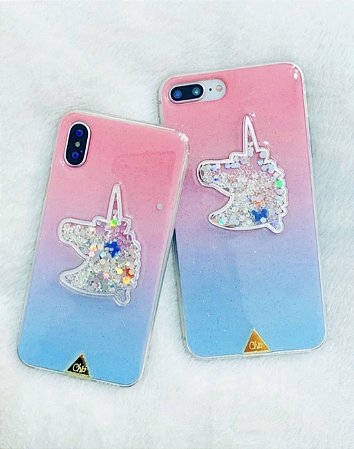 Capa de unicórnio para telefones iphone, capa traseira macia de silicone  fofa para iphone 8|Caso de telefone \u0026 Covers| - AliExpress