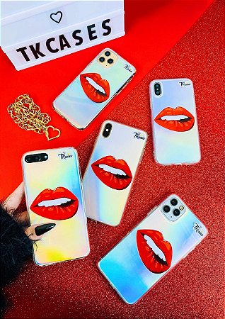 Capinha para Iphone BOCA Holográfica TK CASES - TK cases