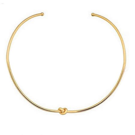 Colar Gargantilha Choker Nozinho Di Capri Semi Jóias X Ouro