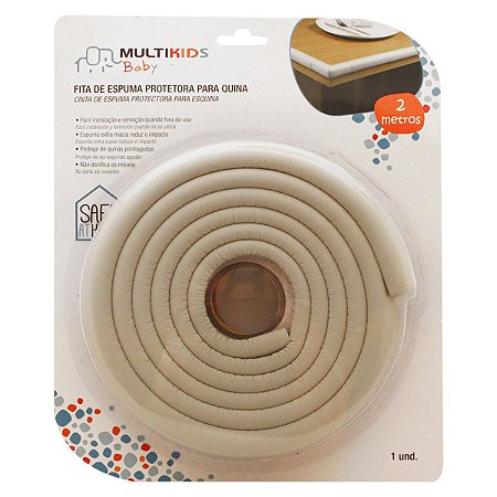 Fita de Espuma Protetora Para Quina de Mesa - Multikids Baby