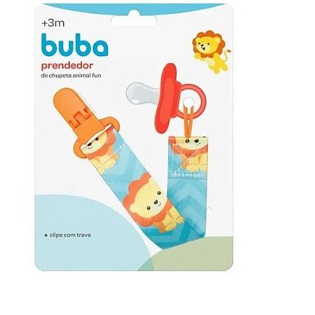 Prendedor de Chupeta Animal Fun Leão - Buba