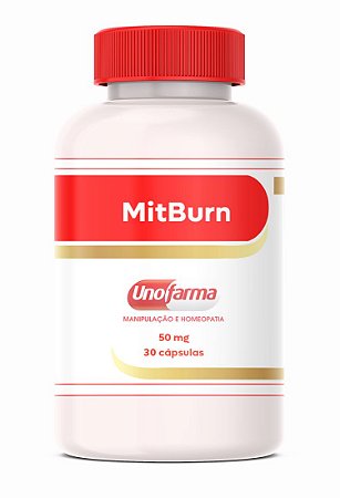 MitBurn® 50mg - 30 Cápsulas – Termogênico sem cafeína para queima abdominal
