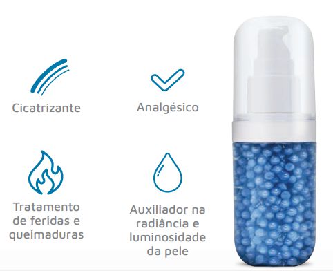 Nano Pearl Caviar - Golden Blue - Cicatrizante e Analgésico - 30g