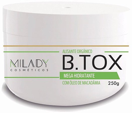 Btox Alisante Organico 250g Milady Cosméticos