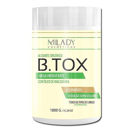 Btox Alisante Organico 1Kg Milady Cosméticos