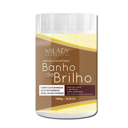 Banho de Brilho 1Kg Milady Cosméticos