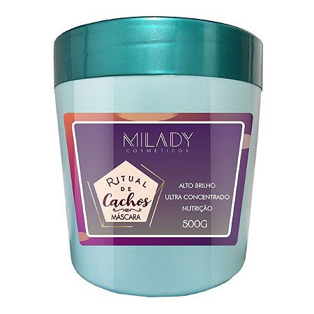 MÁSCARA 500g RITUAL DE CACHOS MILADY COSMÉTICOS