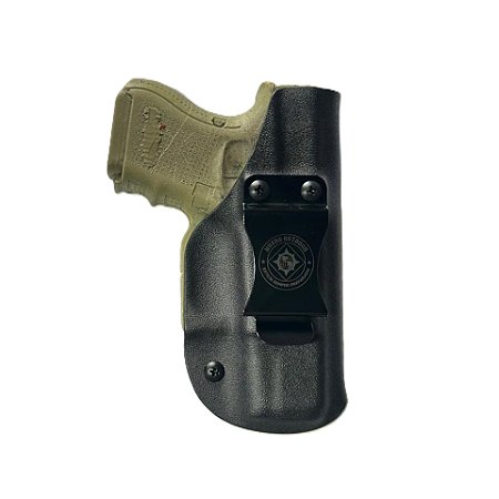 Coldre Kydex Glock G26 G27 G28 Velado Destro Preto