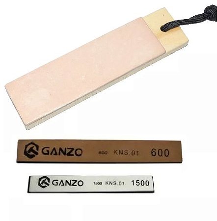 STROP DE COURO DE BOLSO + PEDRAS GANZO 600 E 1500