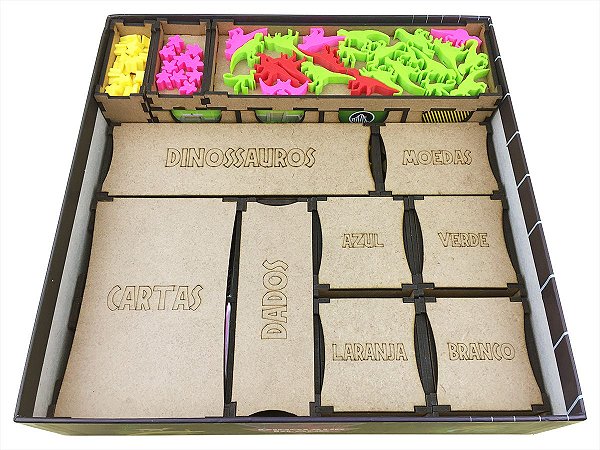 Organizador (INSERT MDF) para Ilha dos Dinossauros - Retail (2ed) -  Bucaneiros Jogos - Board Games (Jogos de Tabuleiro), Card Games e Acessórios