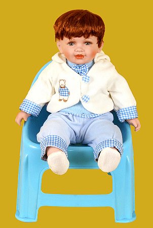 Boneca Importada Little Children PORCELANA 144 menino