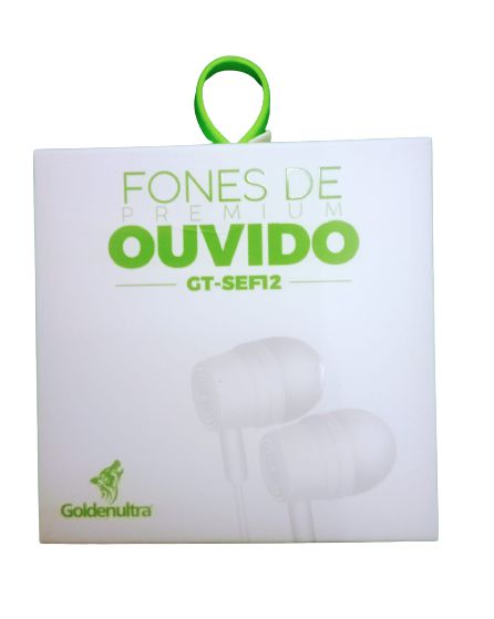 Fone de Ouvido GT-SEF12 Premium GoldenNultra