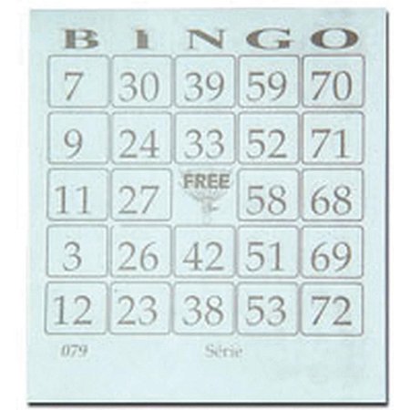 Bloco para Bingo Azul 110X100MM 100 Folhas PCTE C/15 - Grafica Guerra