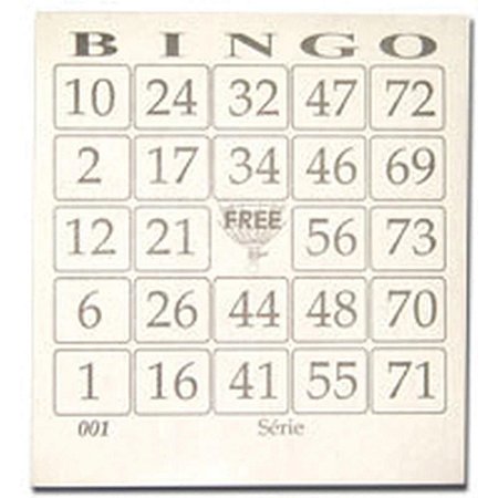 Bloco para Bingo Jornal 110X100MM 100 Folhas