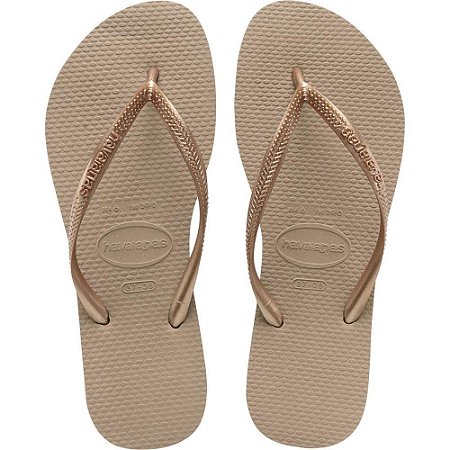 Chinelo Havaianas Feminino SLIM 39/0 Rose GOLD