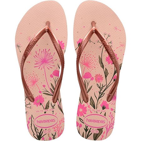 Chinelo Havaianas Feminino SLIM Organic 39/0 Rosa Ballet