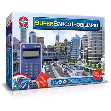 Jogo de Tabuleiro Banco Imobiliario Super