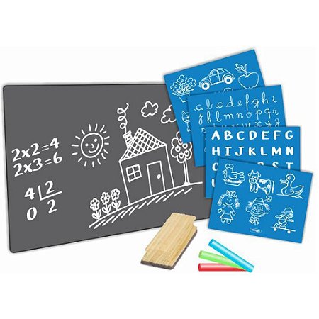 Lousa Infantil Blackboard 30X22CM C/GIZ/APAG/