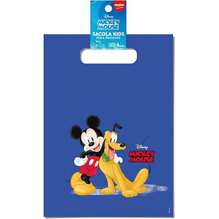 Sacola para Presente Decorada 22X31CM Mickey C/ALCA PLAST PCT.C/40