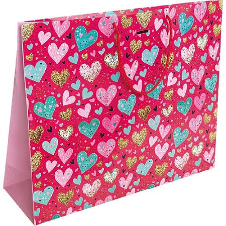 Sacola para Presente Decorada 32X40X12 Horizontal (S) PCTE C/10