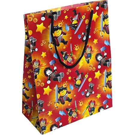 Sacola para Presente Decorada Infantil MD 27X21X10