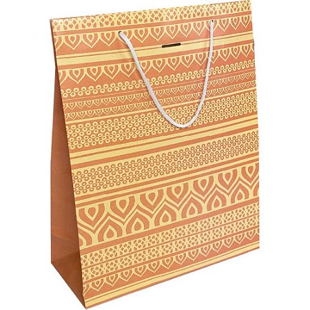 Sacola para Presente Decorada MASCULINA/NEUTRA MD 27X21X10