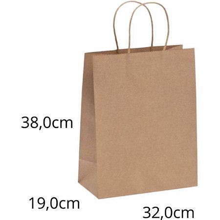 Sacola para Presente KRAFT GG 38X32X20CM