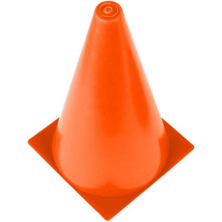 Acessório para Ginástica Cone Marcação Treinamento Laranja - Poker