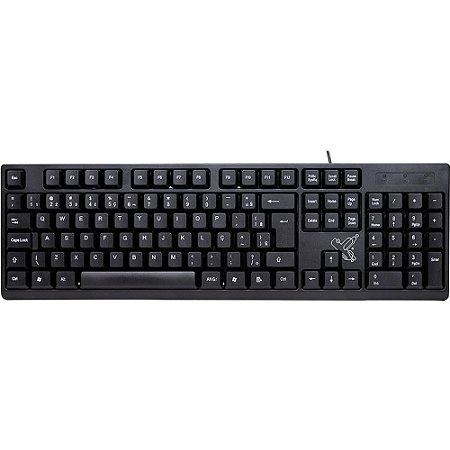 Teclado USB Universitario Fio USB2.0 PT.
