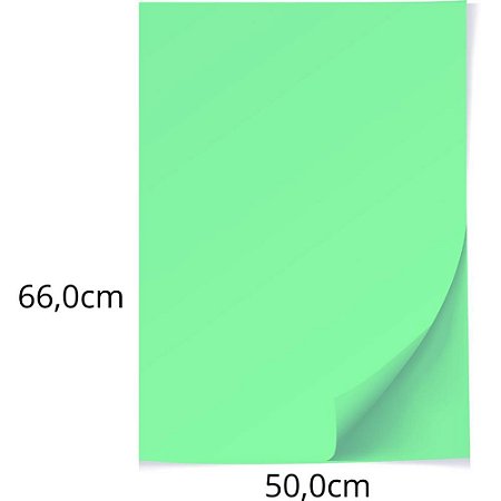 Papel Cartolina Verde Escolar 50X66 140G.