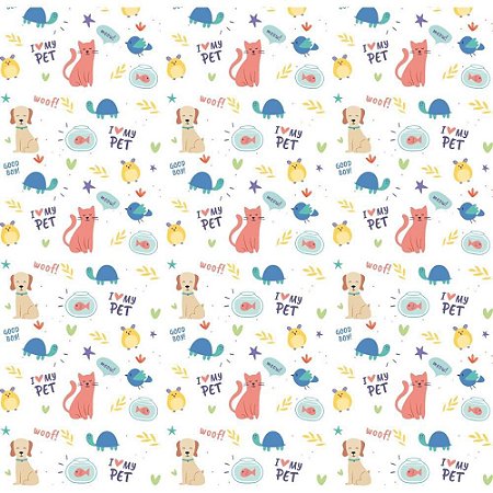 Plastico Adesivo 45CMX10M Fantasia MY Love PETS 0,80