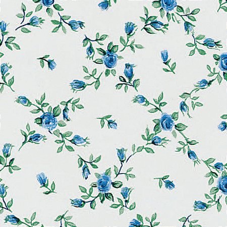 Plastico Adesivo 45CMX15M Roseiral Azul